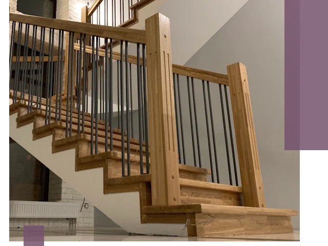 Реставрация деревянных и металлических лестниц в Устях-Куте