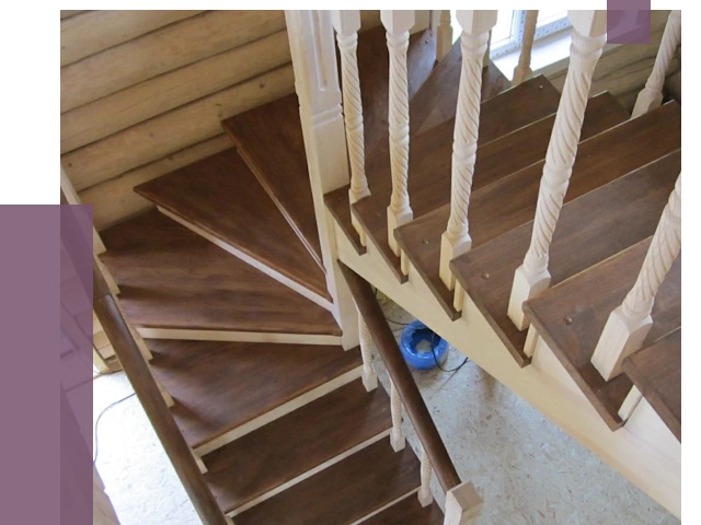 Реставрация деревянных лестниц в Устях-Куте от 4325 руб.