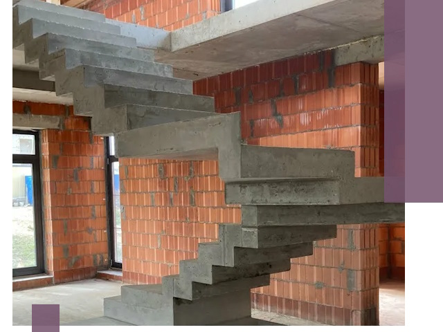 Изготовление бетонных лестниц под ключ в Устях-Куте