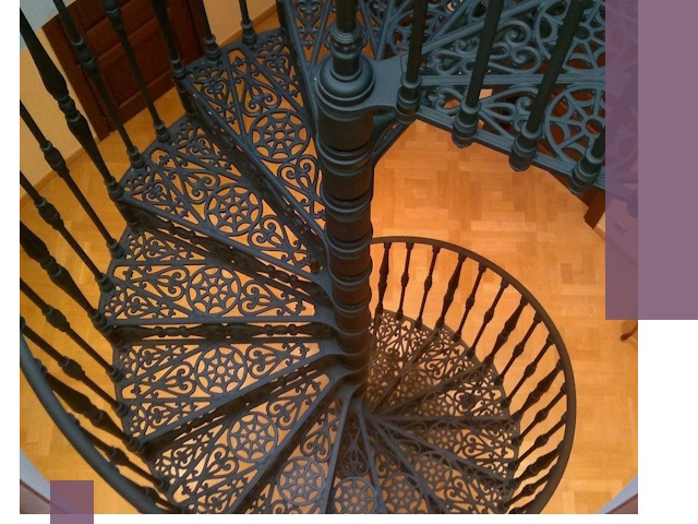 Винтовые лестницы под ключ в Устях-Куте: производство и монтаж