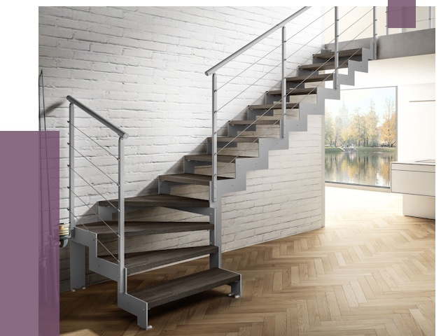 Г-образные лестницы под ключ в Устях-Куте от 37327 руб. | ПРОЛЁТ-Утк