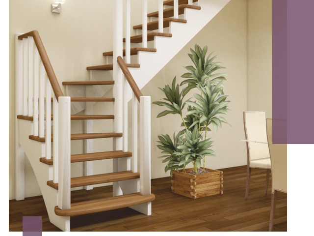 Г-образные лестницы под ключ в Устях-Куте — изготовление и монтаж