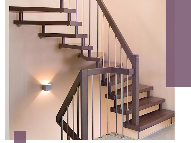 Изготовление лестниц на больцах в Устях-Куте под ключ