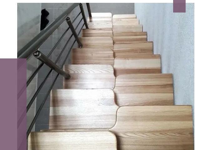 Лестницы гусиный шаг в Устях-Куте от 13129 руб. под ключ | ПРОЛЁТ-Утк