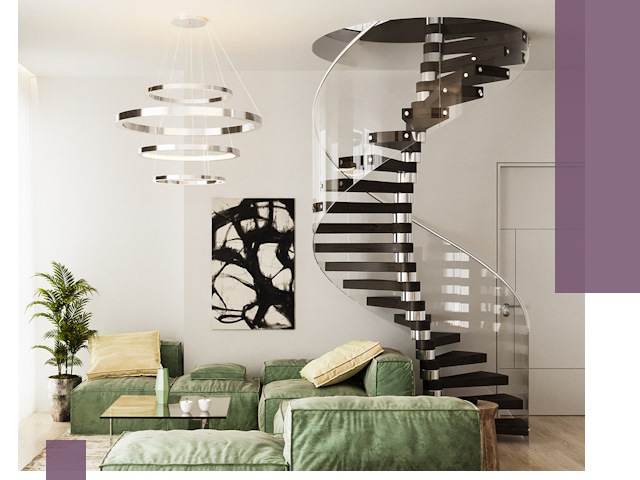 Лестницы для двухуровневой квартиры в Устях-Куте — изготовление и монтаж