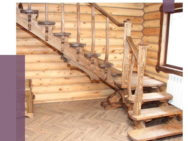 Лестницы в баню в Устях-Куте от 19255 руб. — изготовление | ПРОЛЁТ-Утк