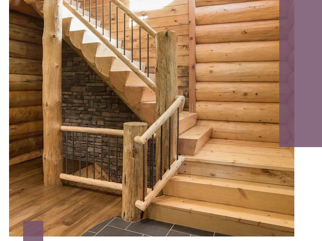 Лестницы в баню под заказ и профессиональный монтаж в Устях-Куте