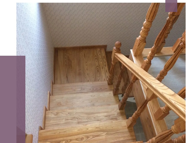 Сосновые лестницы в Устях-Куте под ключ от 8135 руб.  | ПРОЛЁТ-Утк