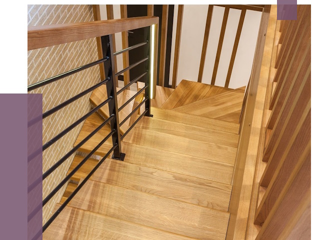 Лестницы из ясеня в Устях-Куте под ключ от 10091 руб. 