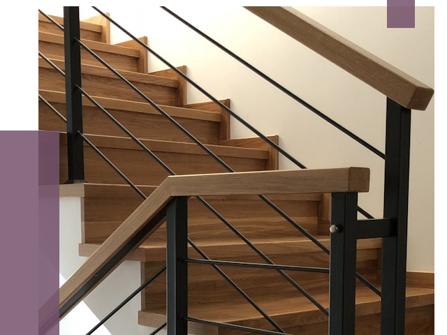 Обшивка металлической лестницы деревом в Устях-Куте от 4376 руб. 