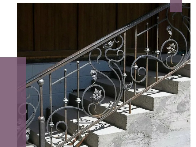 Кованые перила в Устях-Куте от 8752 руб. под ключ — качество от ПРОЛЁТ-Утк