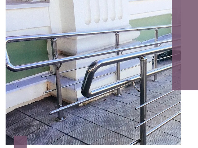 Ограждения пандусов из металла и нержавейки в Устях-Куте