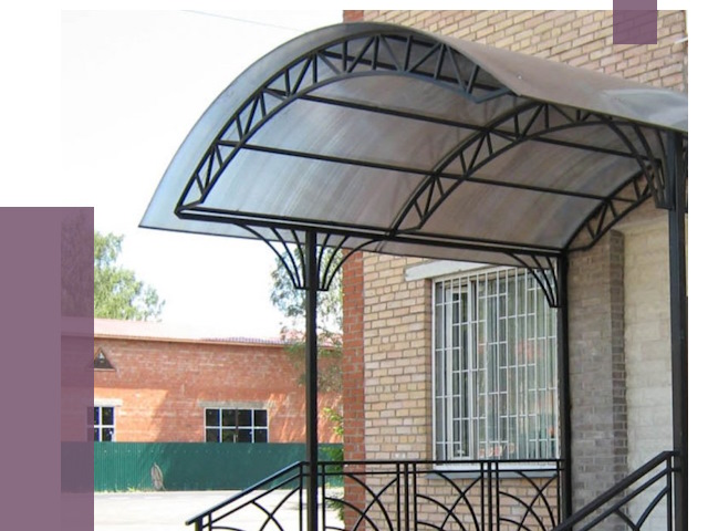 Металлические навесы и козырьки в Устях-Куте от 12871 руб.