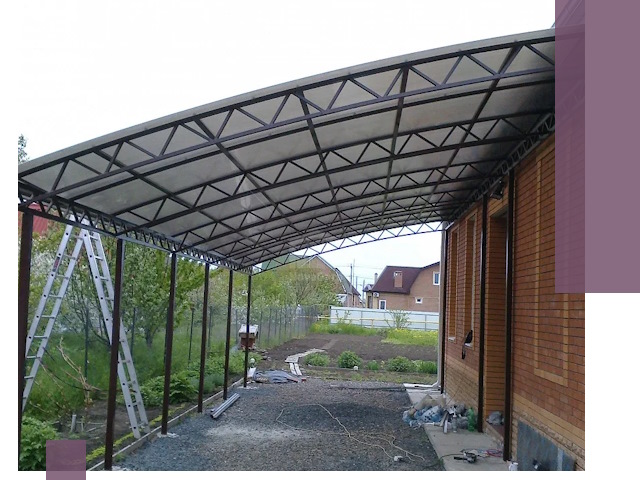 Профессиональный монтаж навесов под ключ в Устях-Куте