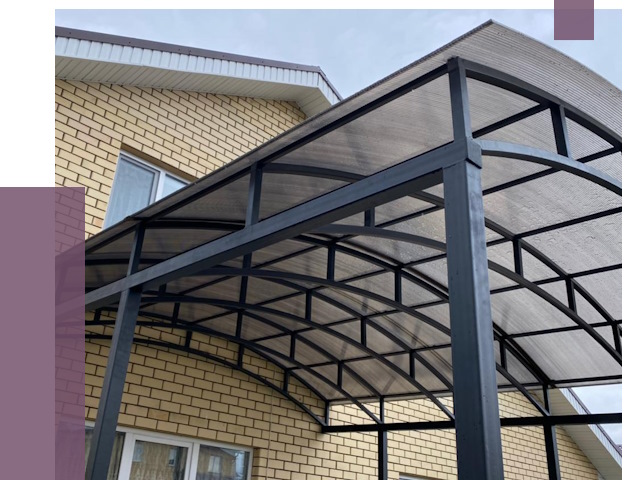 Монтаж козырьков в Устях-Куте от 11584 руб. | ПРОЛЁТ-Утк