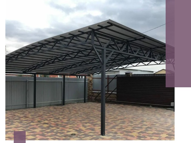 Недорогие навесы под ключ в Устях-Куте — изготовление и монтаж