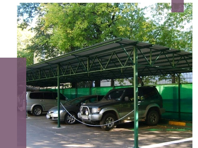 Навесы для парковки в Устях-Куте от 80831 руб. заказать | ПРОЛЁТ-Утк