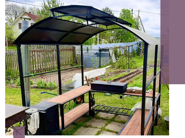 Навесы для барбекю в Устях-Куте: изготовление, монтаж и демонтаж