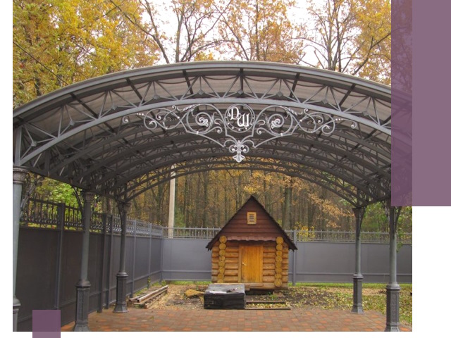 Кованые навесы премиум-класса под заказ в Устях-Куте