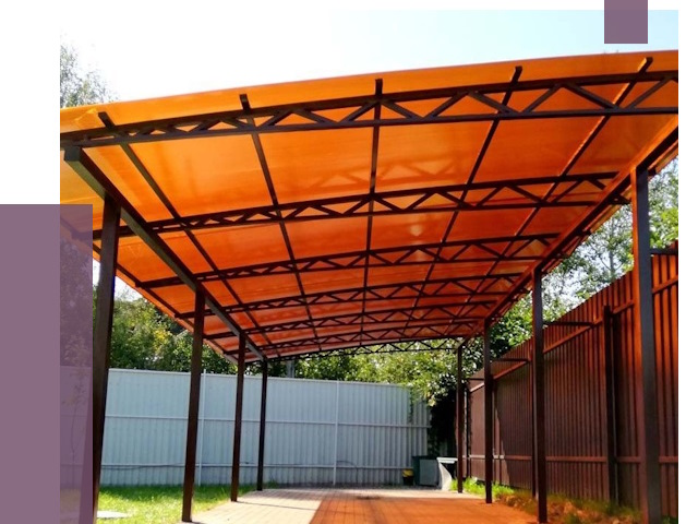 Односкатные навесы под ключ в Устях-Куте от 13232 руб. 