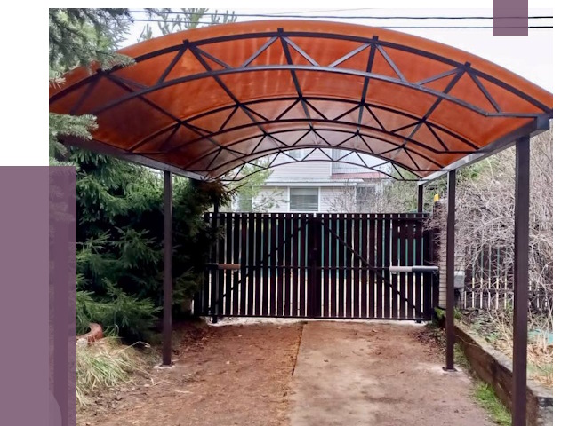 Арочные навесы в Устях-Куте от 12820 руб. — изготовление и монтаж | ПРОЛЁТ-Утк