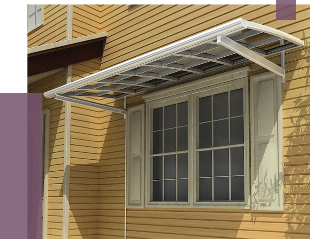 Козырьки над окнами в Устях-Куте от 7671 руб. — монтаж, покупки | ПРОЛЁТ-Утк