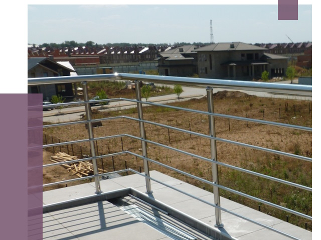 Парапеты из нержавеющей стали в Устях-Куте от 8032 руб. за м² | ПРОЛЁТ-Утк