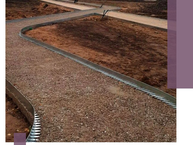 Металлические бордюры под ключ в Устях-Куте — изготовление и монтаж