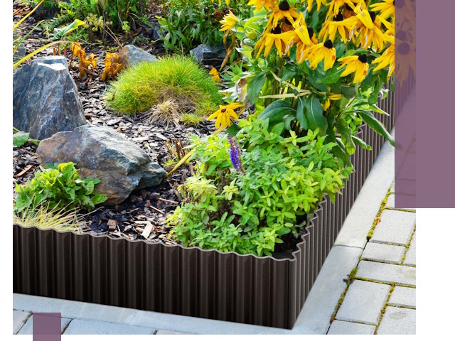 Металлические бордюры для клумб в Устях-Куте — производство и монтаж