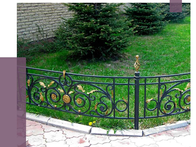 Кованые газонные ограждения в Устях-Куте от 7671 руб. — ПРОЛЁТ-Утк