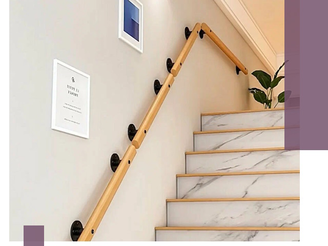 Поручни металлические и деревянные под ключ в Устях-Куте